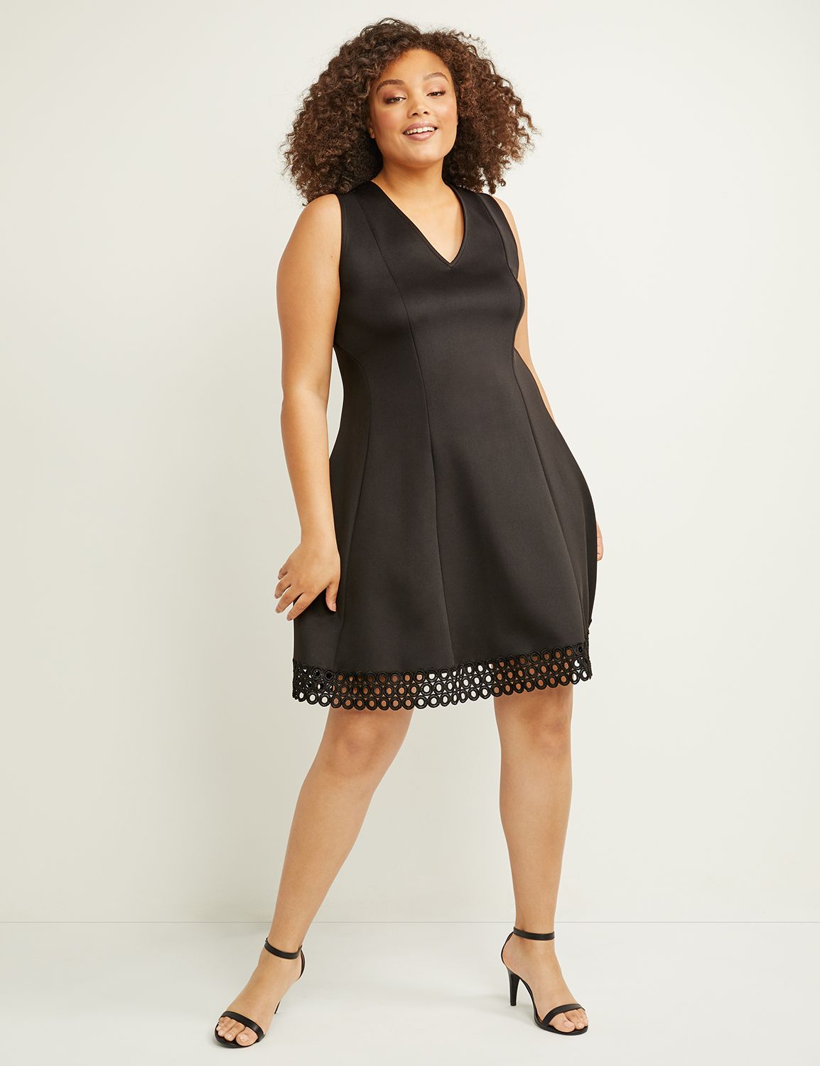 lane bryant black dress