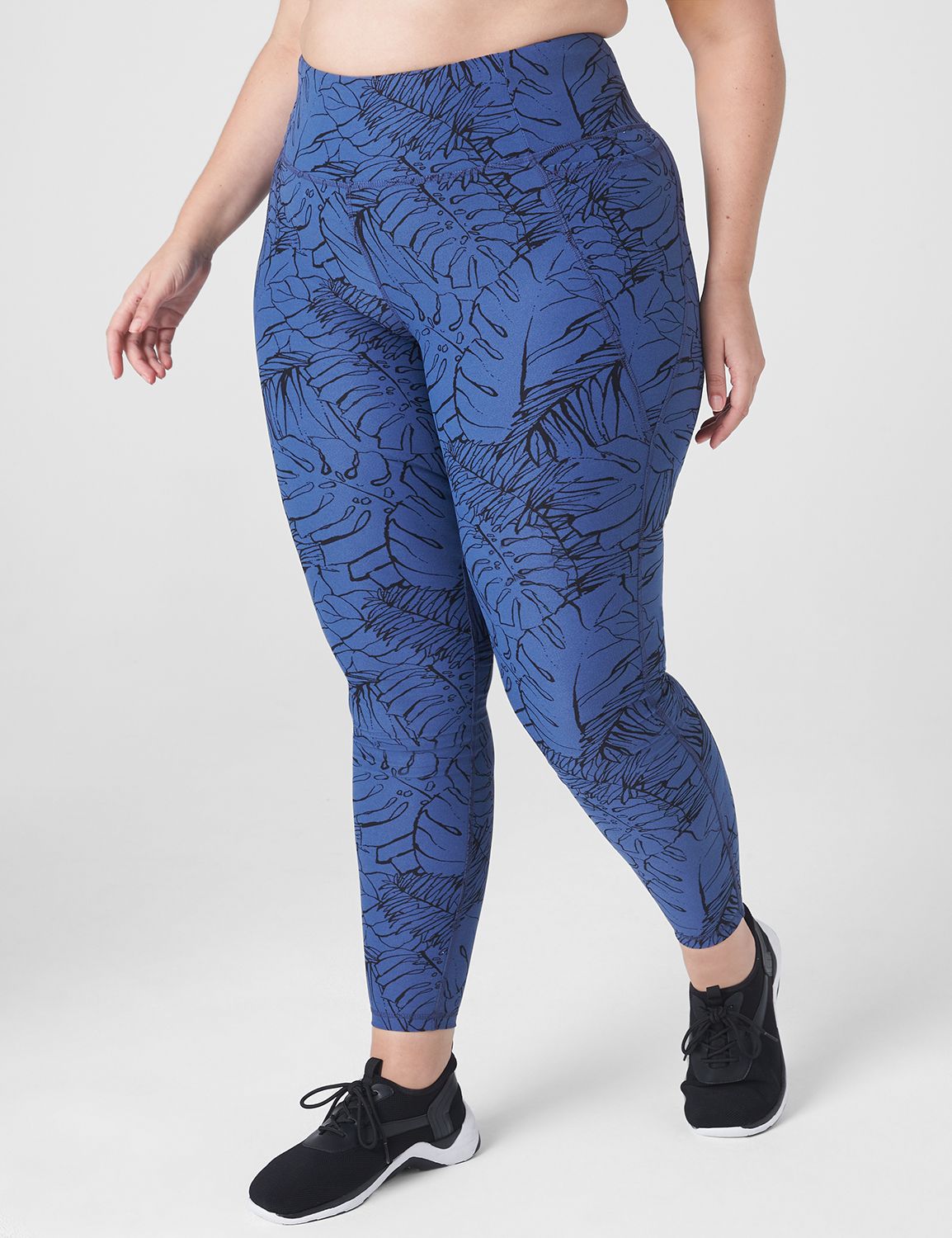 Lane Bryant Livi High-Rise Wicking 7/8 Legging / Maritime Blue