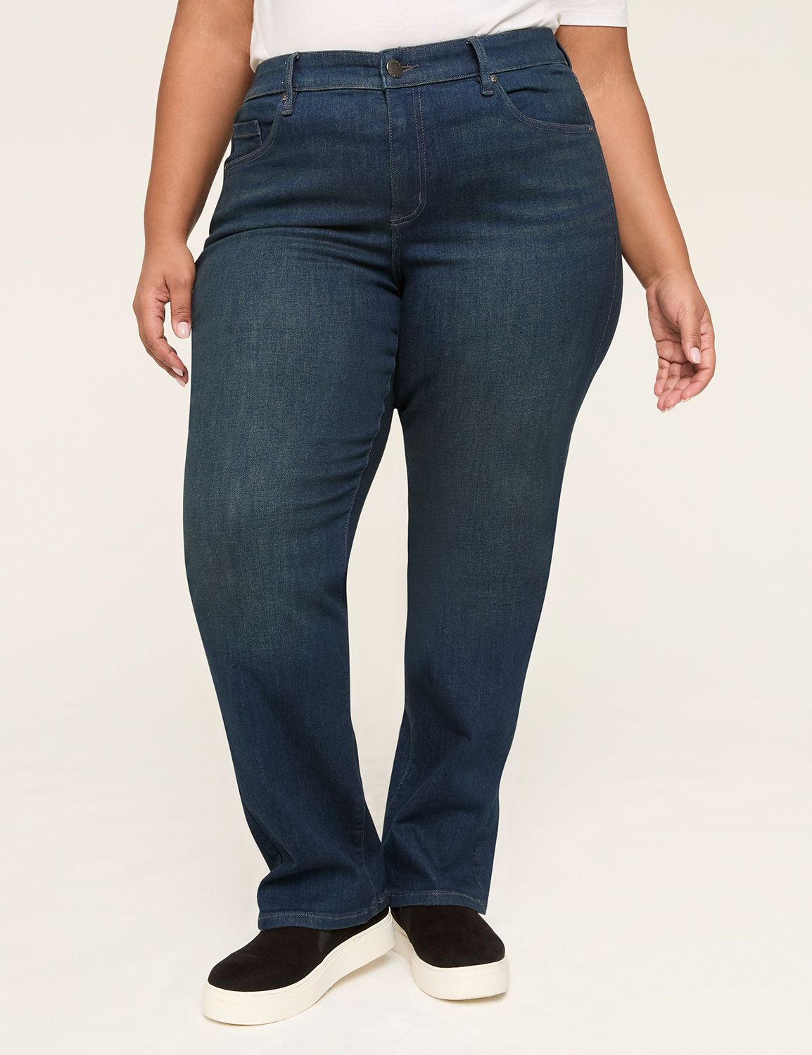 signature curvy straight jeans