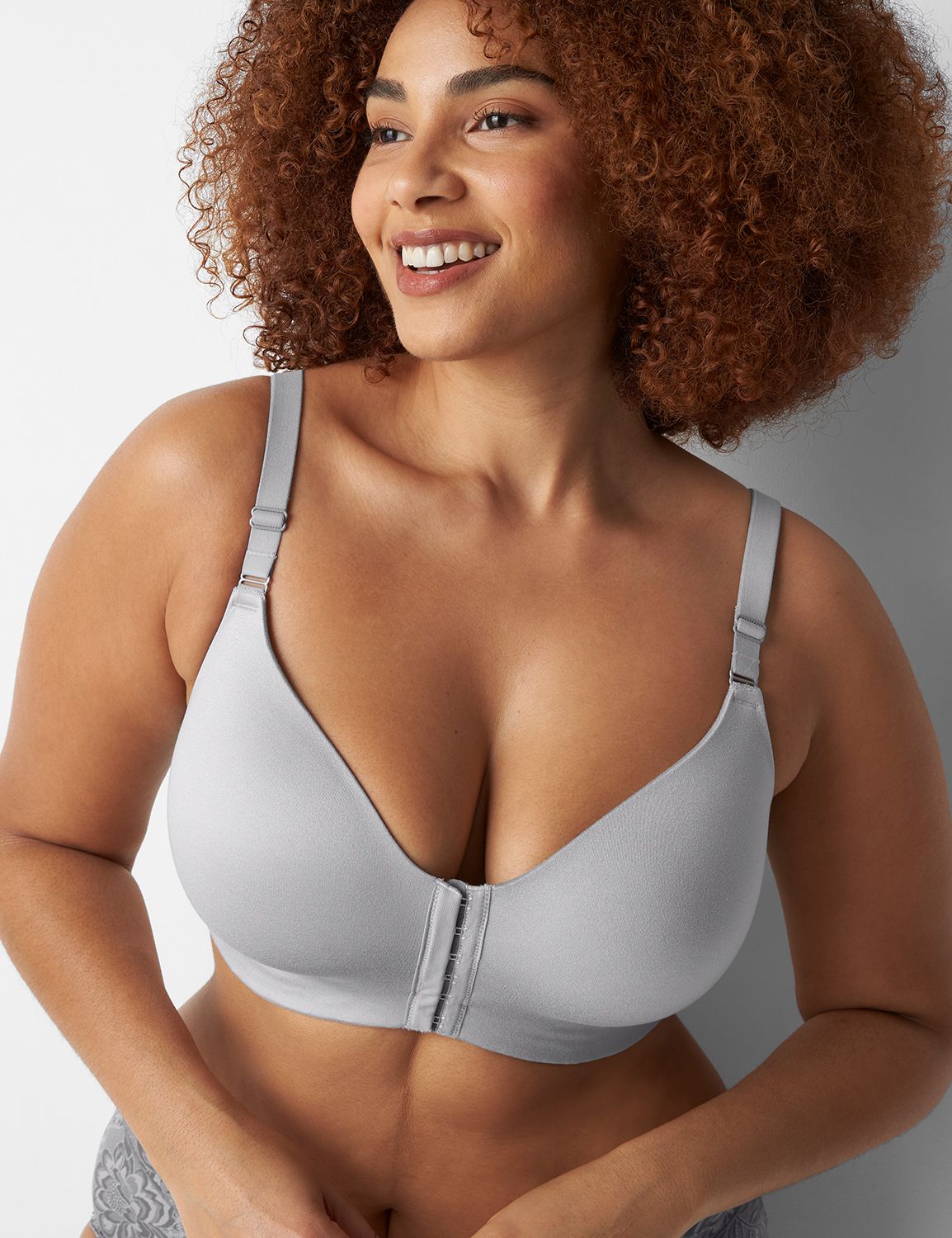 Nearly Me Mastectomy Lace Front Closure Bra - Larger Sizes