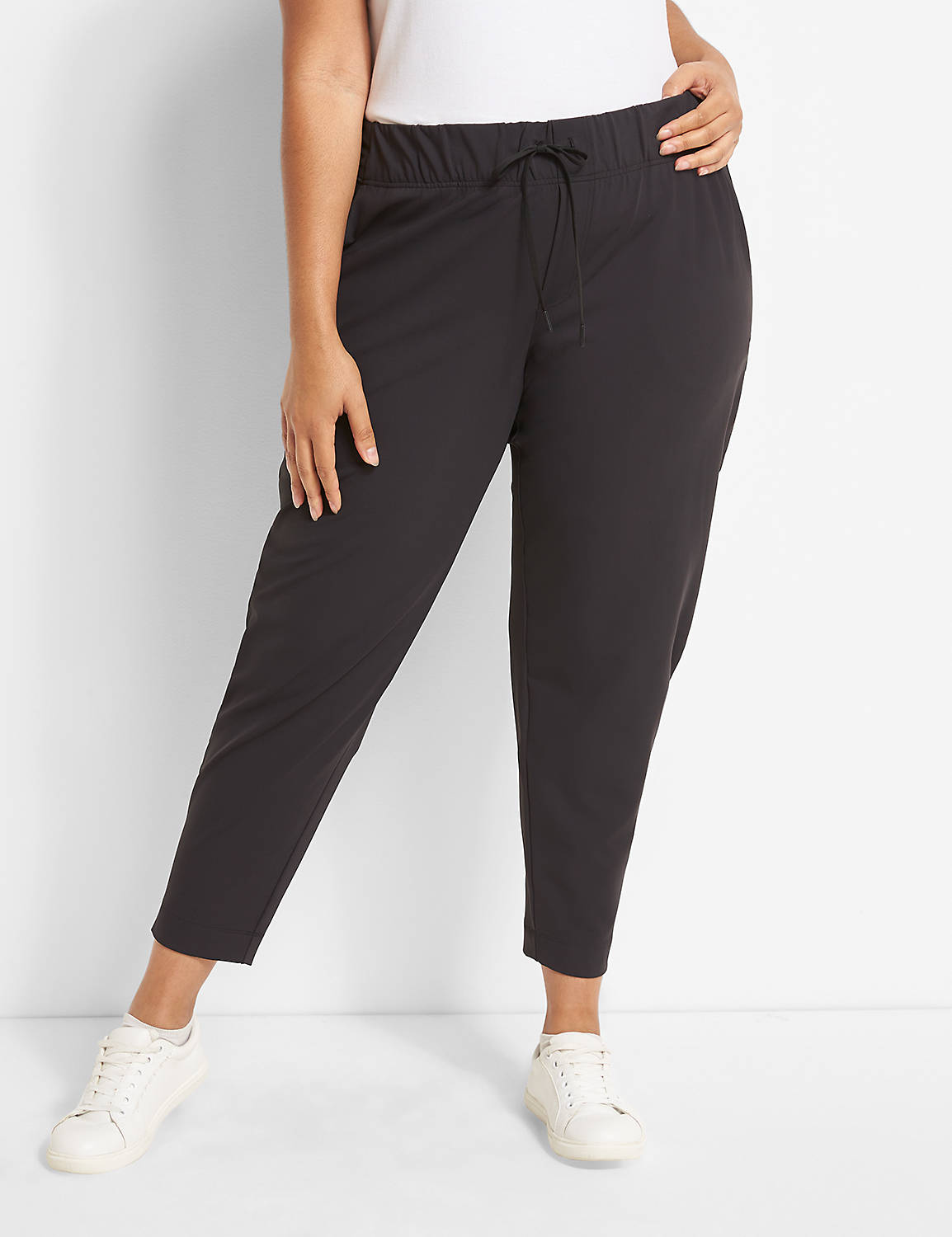 1105749 F Knit Stretch Trouser:Pitch Black LB 1000322:14/16 Product Image 1