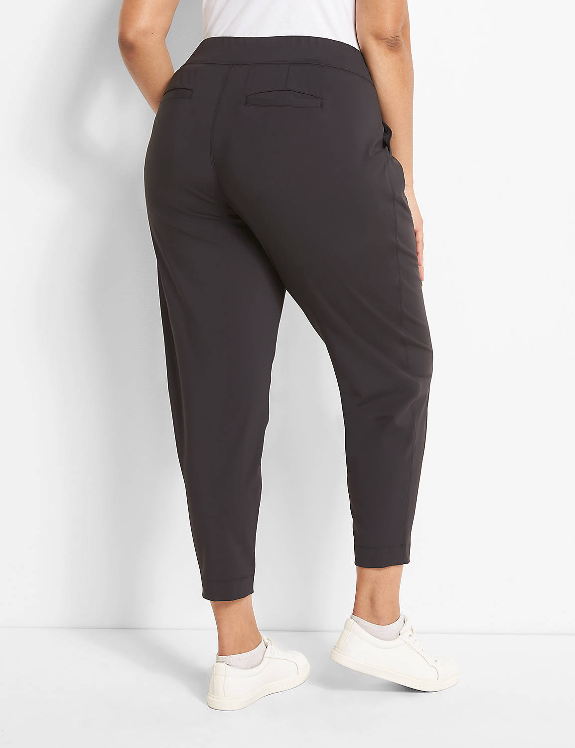 1105749 F Knit Stretch Trouser:Pitch Black LB 1000322:14/16 Product Image 2