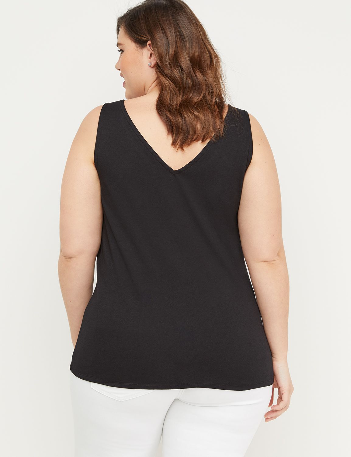 Double V-Neck Tank Product Image 2