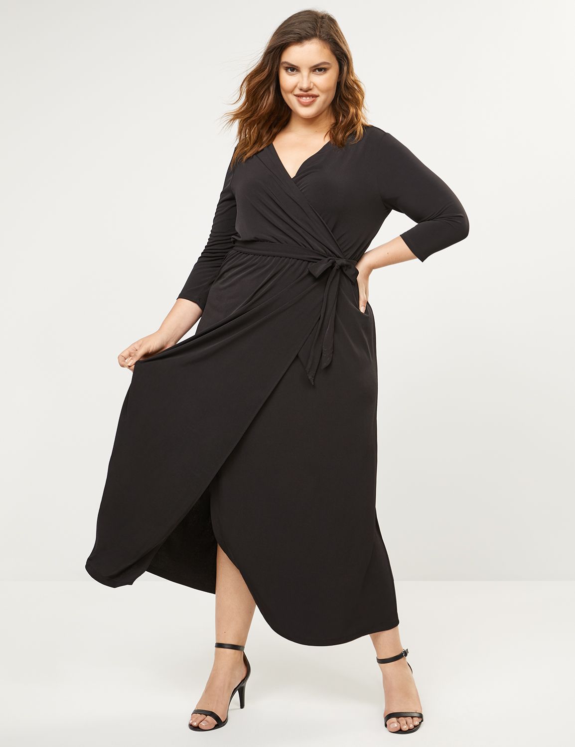 jersey knit wrap dress