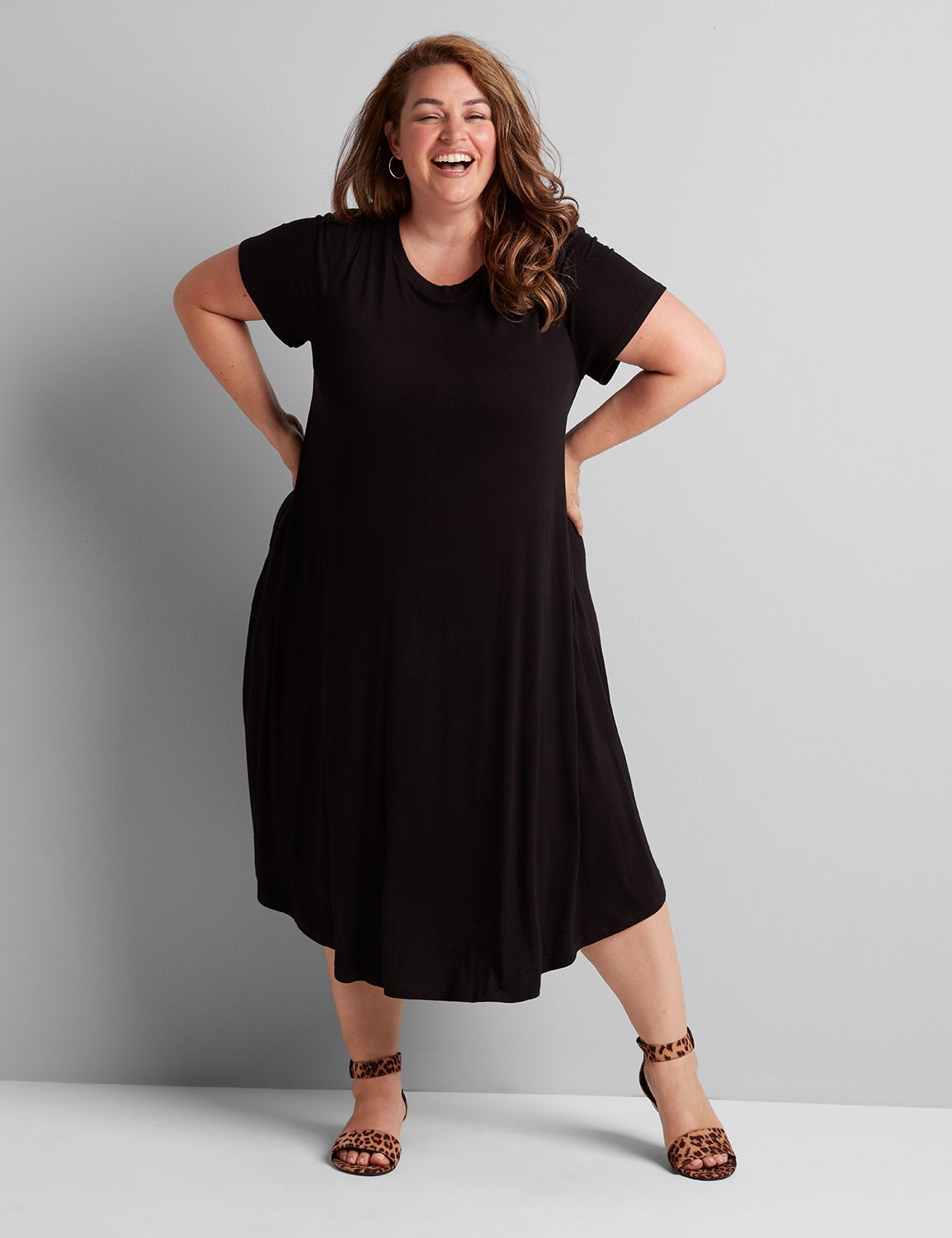 lane bryant plus size black dresses