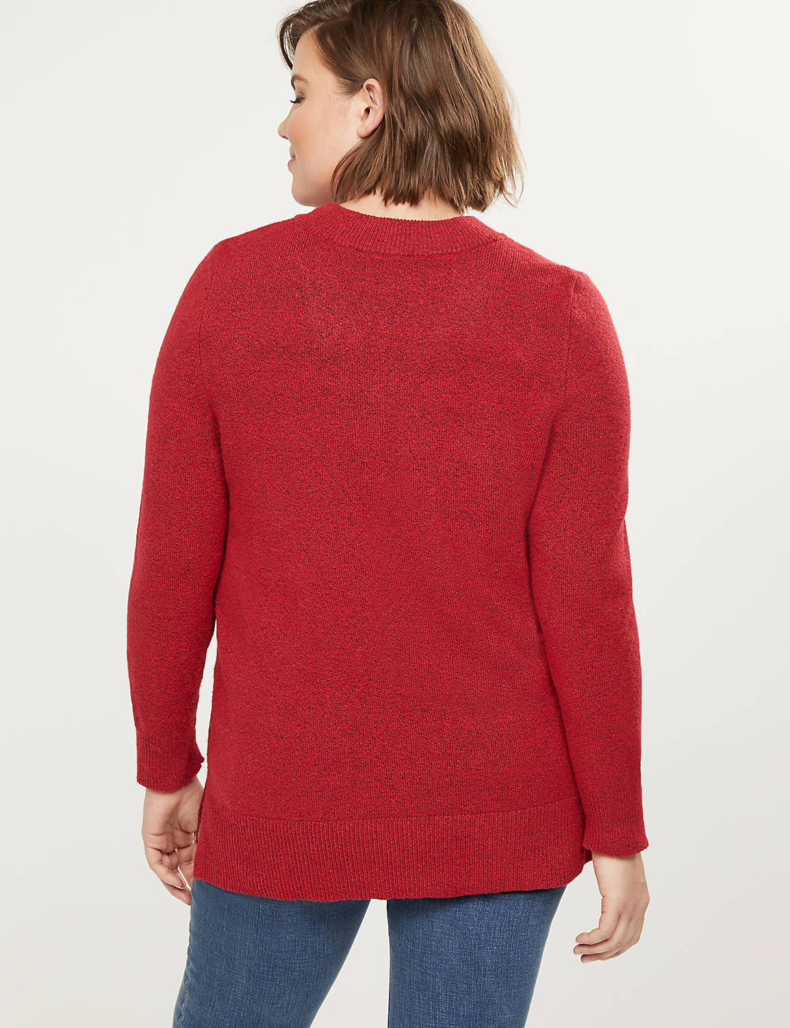 1108693 Pullover Vneck Sweater:Venetian Red CSI 0300944:22/24 Product Image 2
