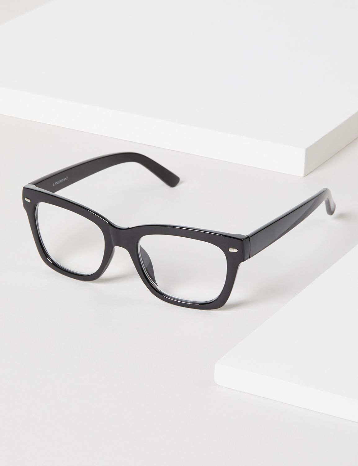 black reading glasses