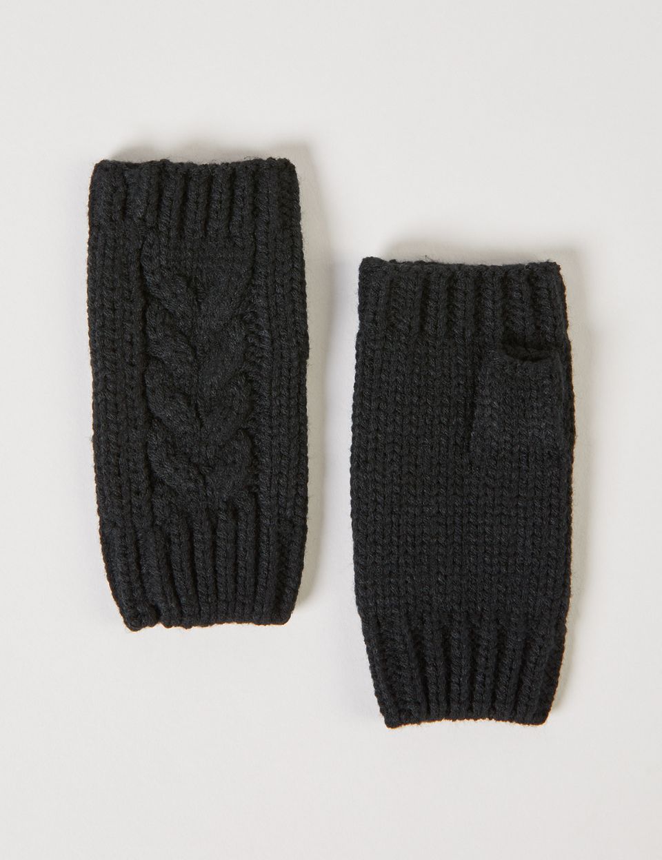 Cable Knit Fingerless Gloves