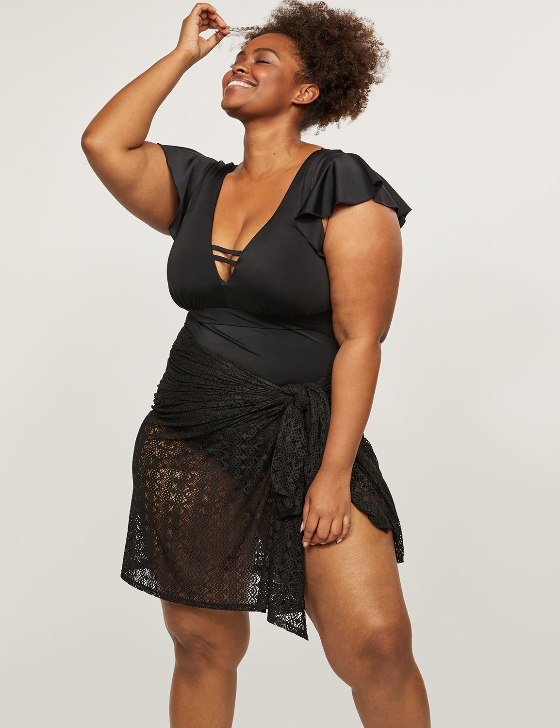 lane bryant swim cover up