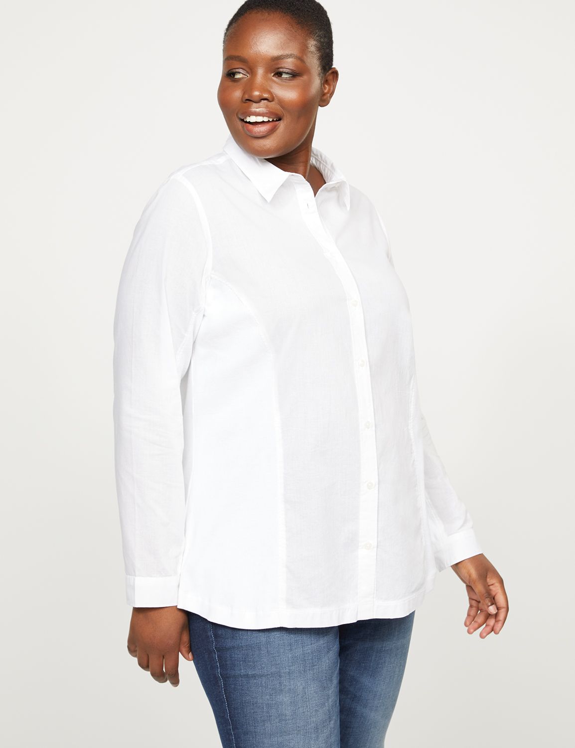 lane bryant white blouse