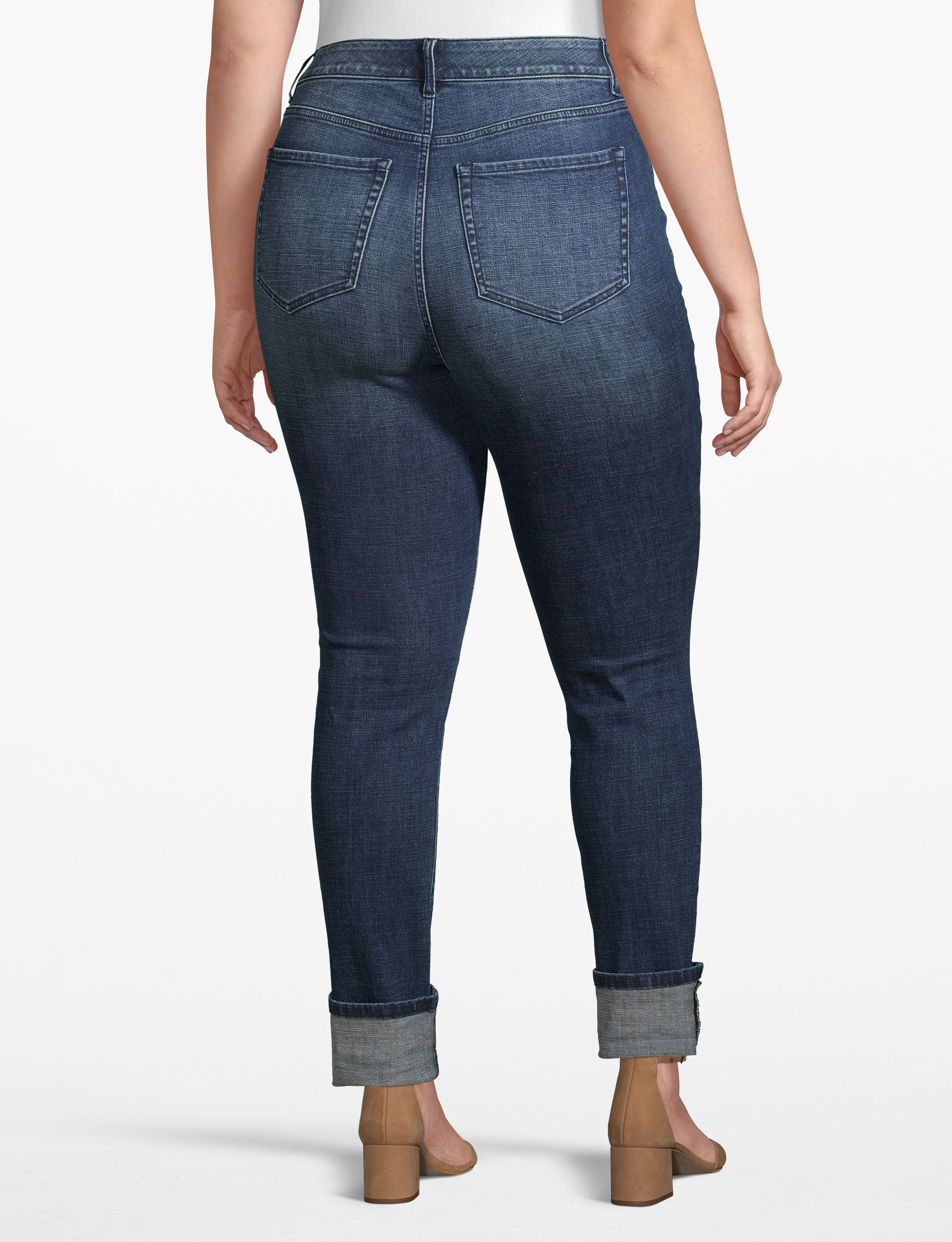 1108761- F LBO Mid-Rise Skinny Ankle Cuffed Hem Denim:Lanai Wash (LBO):18 Product Image 2