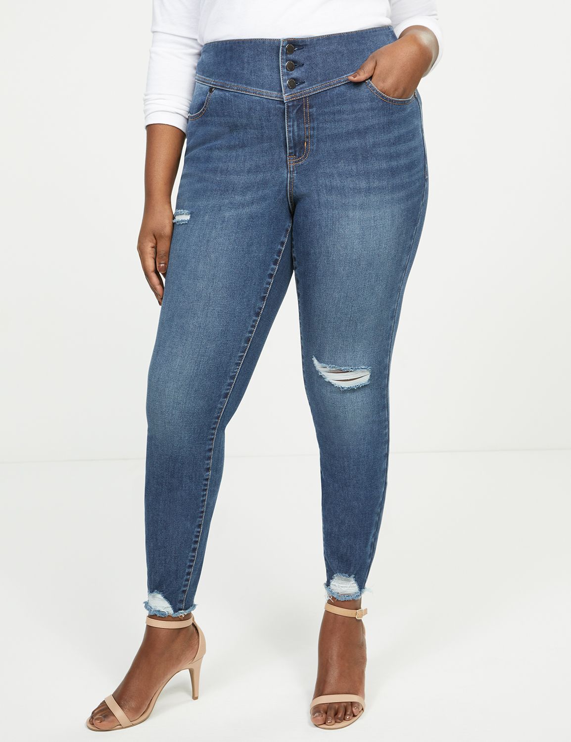 lane bryant high rise jegging