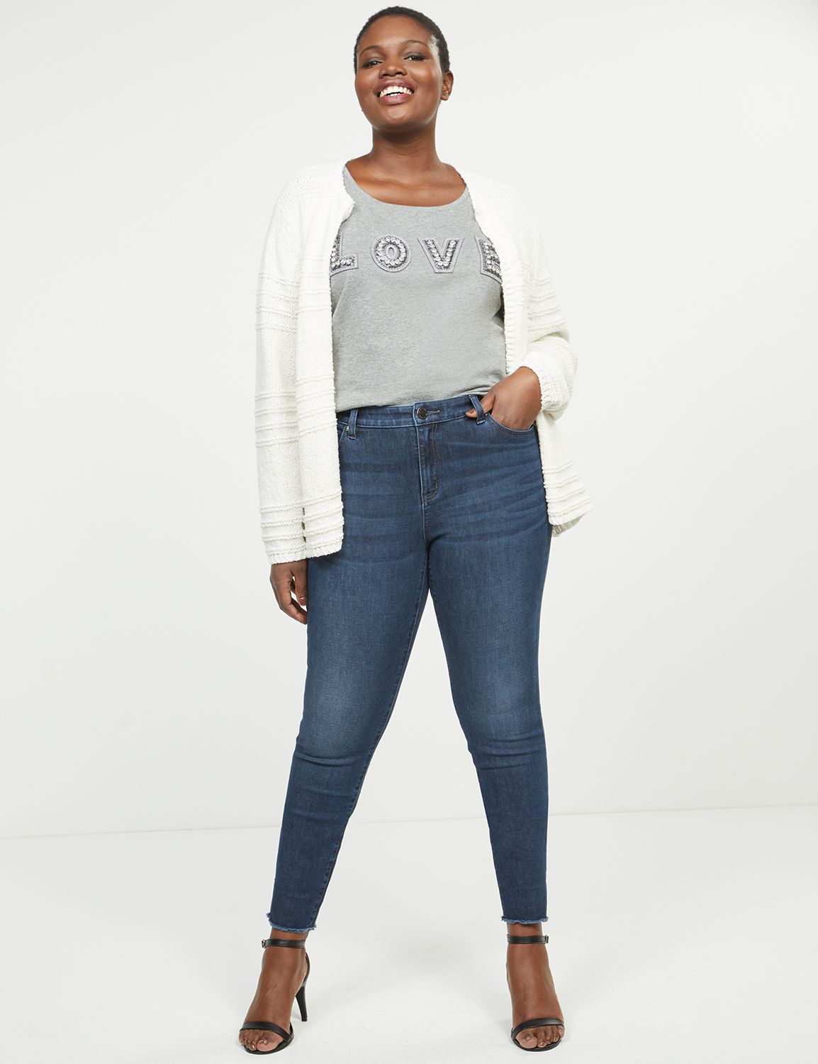 lane bryant high rise jeans