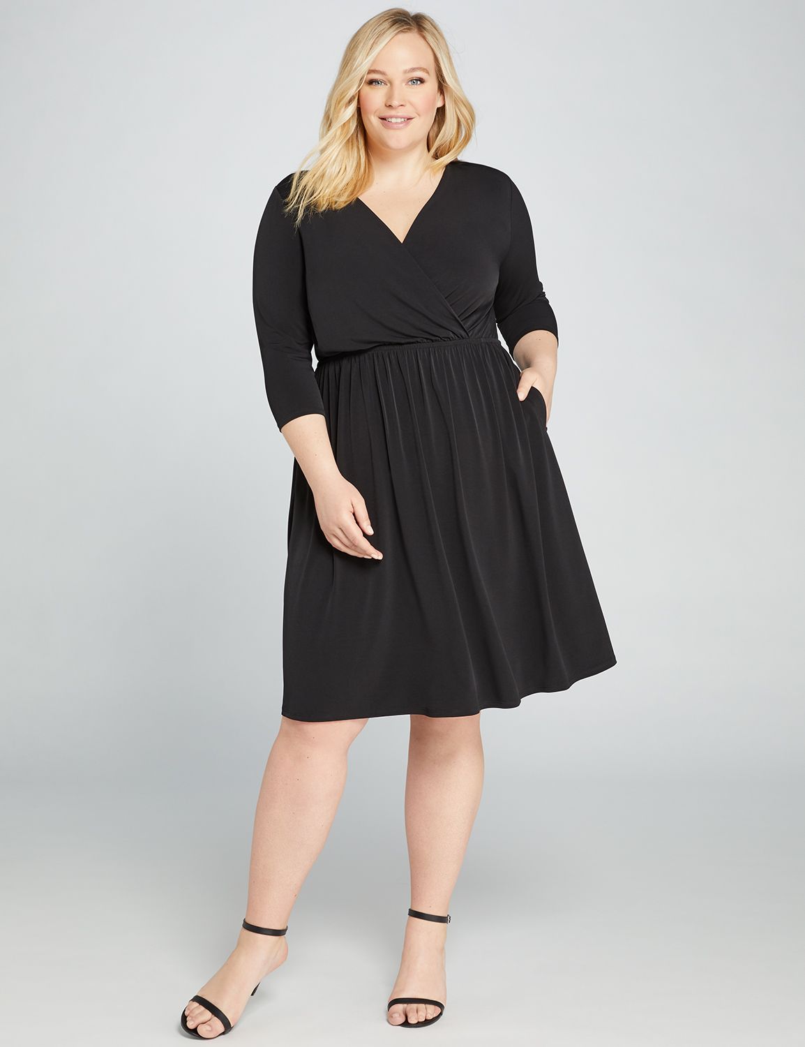 lane bryant fit and flare dress