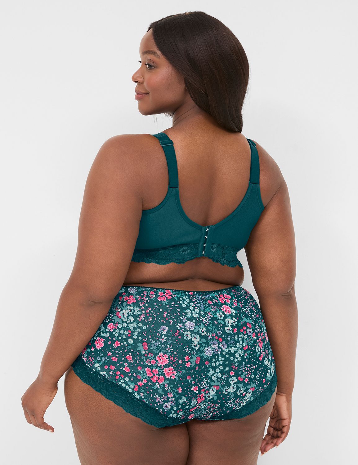 Cotton Full Brief Geo Tropical Lace Product Image 2