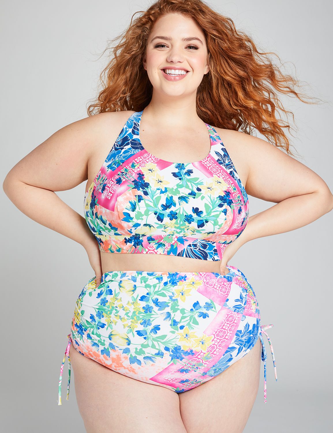 lane bryant flamingo bathing suit
