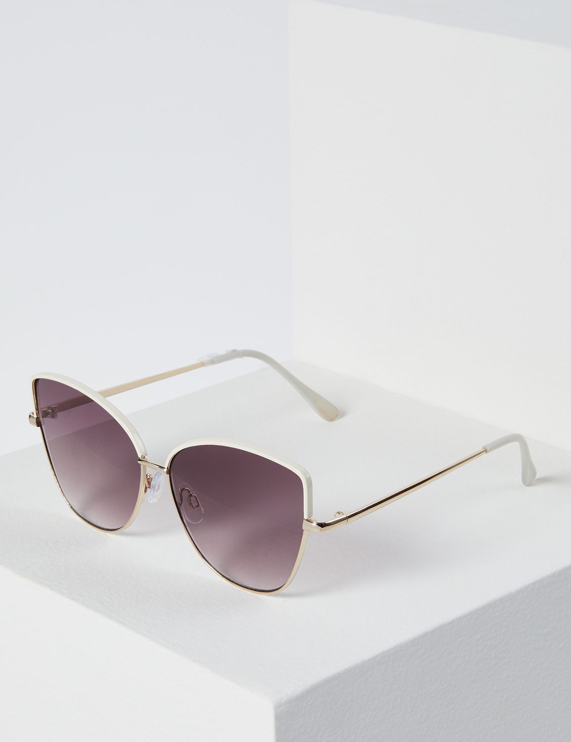 Image of Lane Bryant Women's Cateye Sunglasses ONESZ Cream