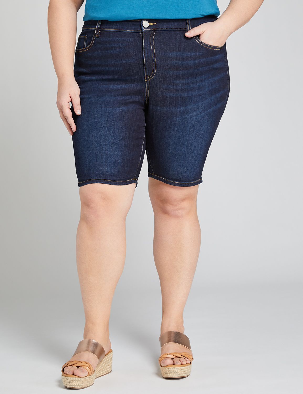 lane bryant jean shorts