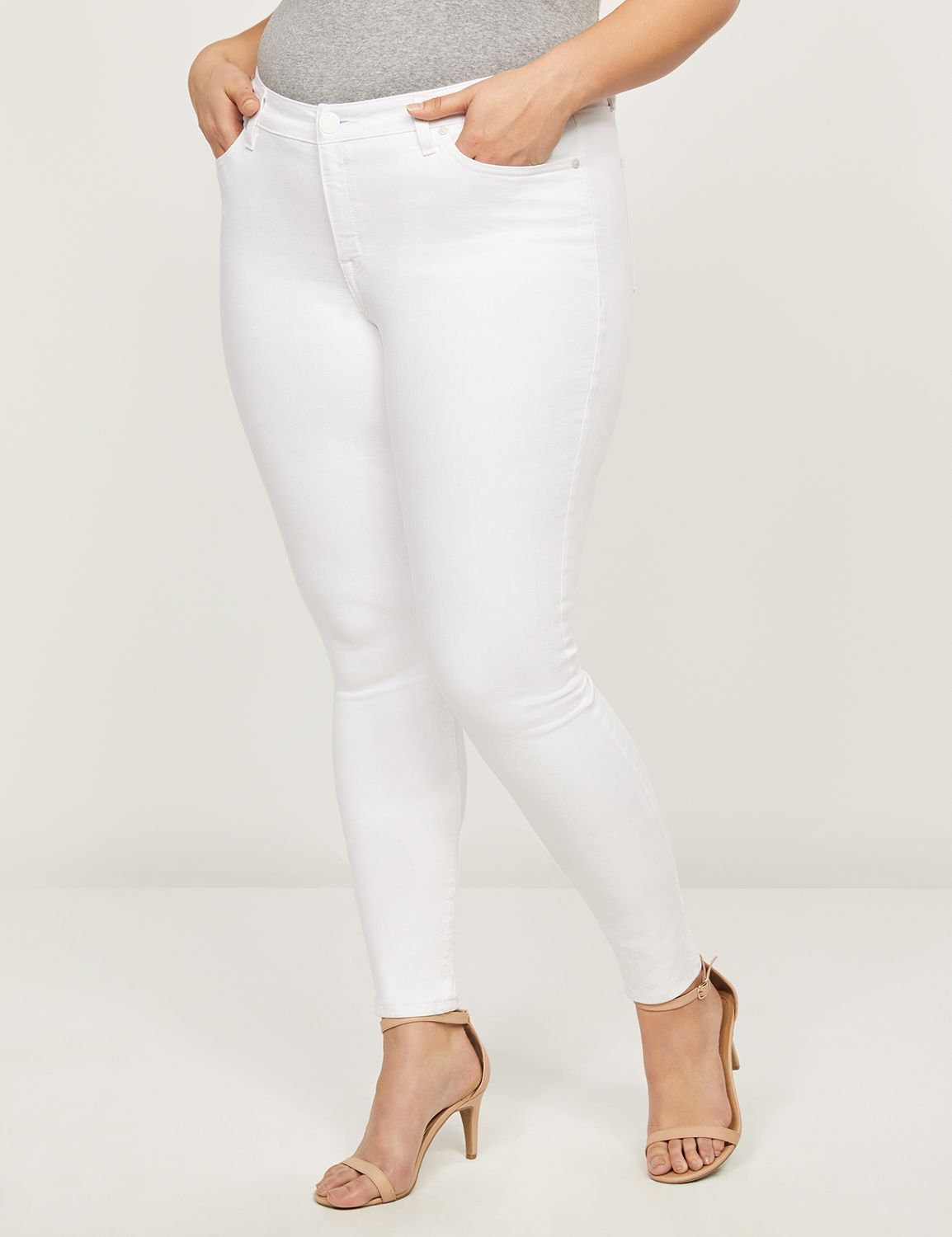 lane bryant white jeans