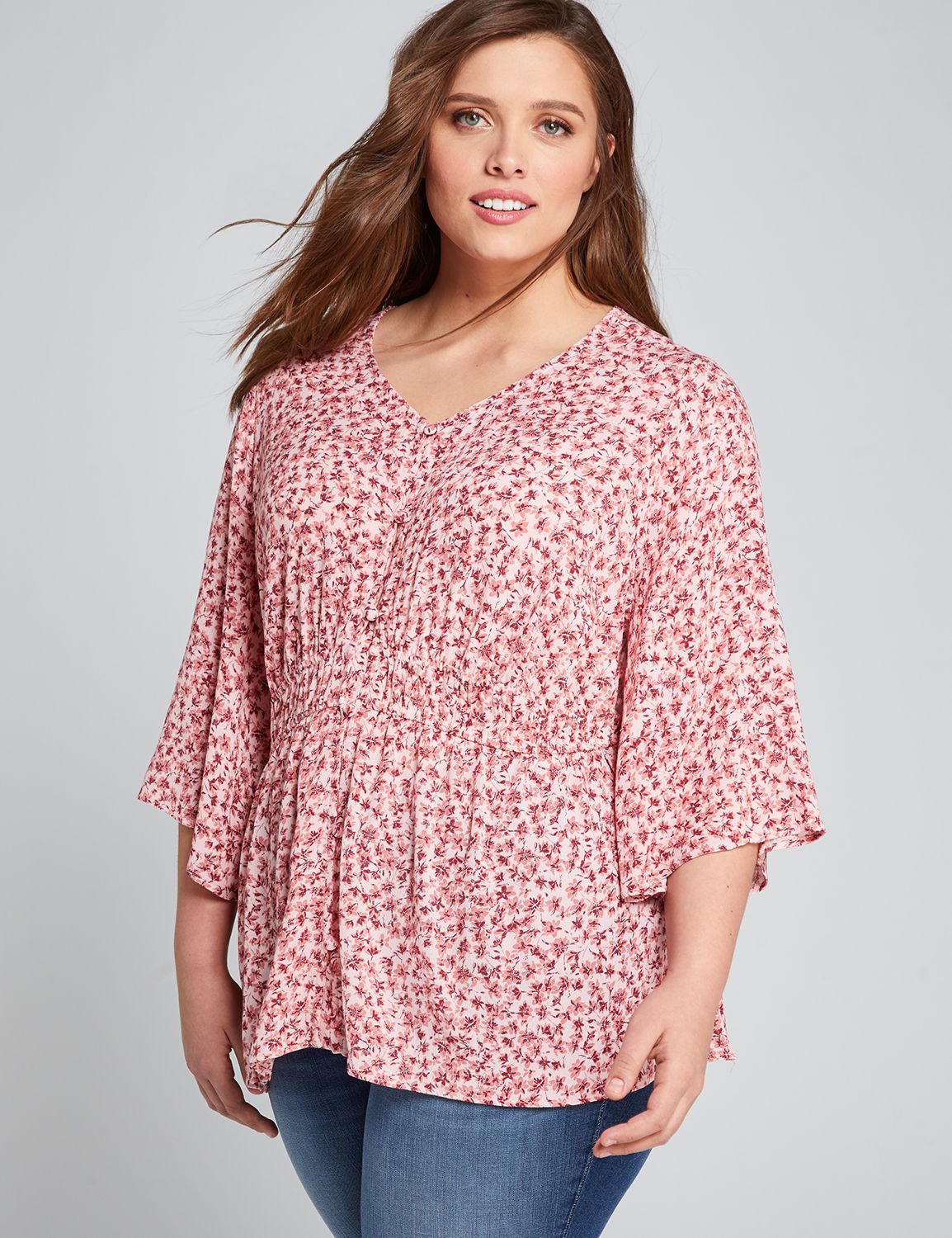 dressy pink tops plus size
