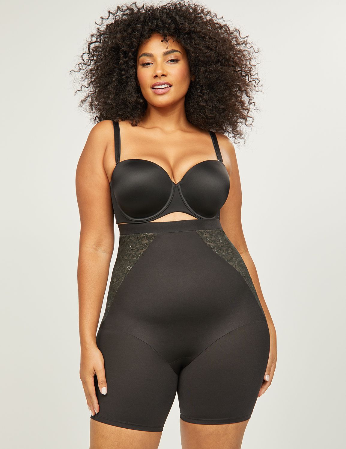 plus size strapless shapewear bodysuit