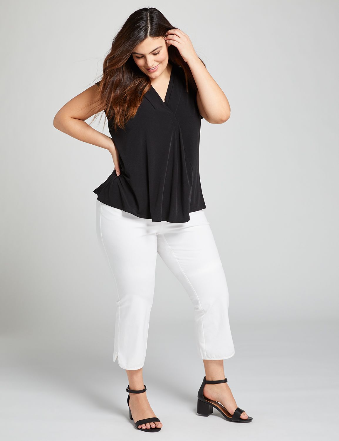 plus size crop pants