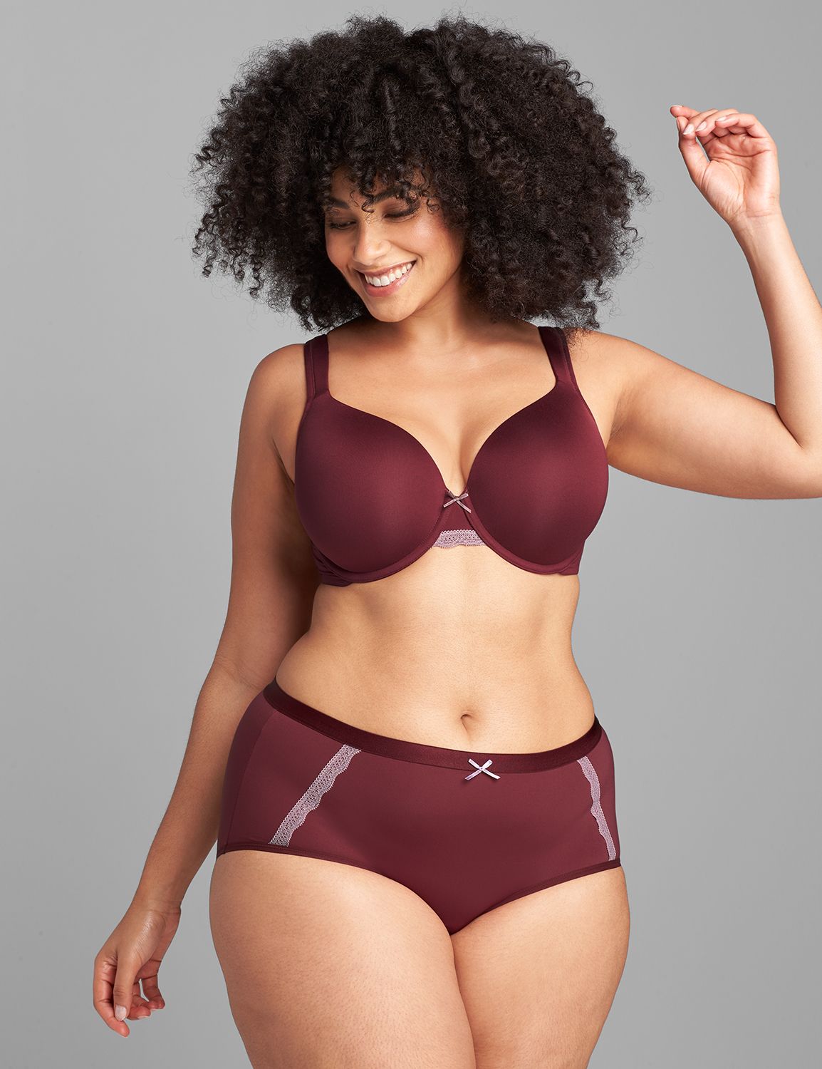 Extra Soft LL Full Coverage - Solid 1117516-S 1120470-F:PANTONE  Zinfandel:42C