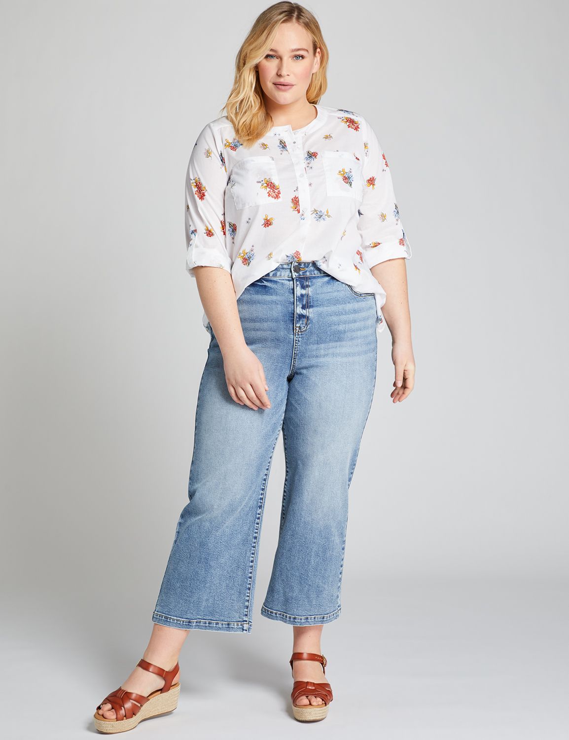 lane bryant jean capris