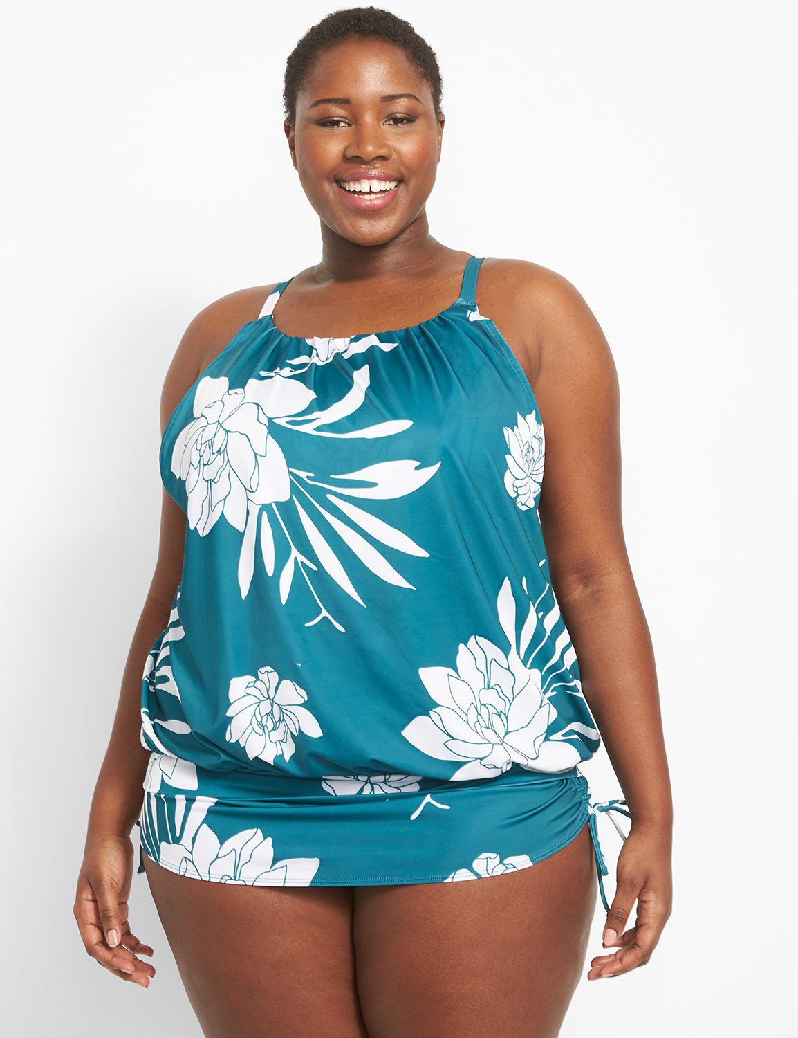 Blouson No-Wire Swim Tankini Top