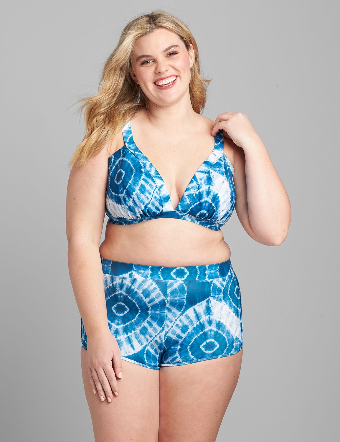 Sustainable Swim Short 1112273:Shibori Tie Dye_Poseidon_CSU21802:28 Product Image 1