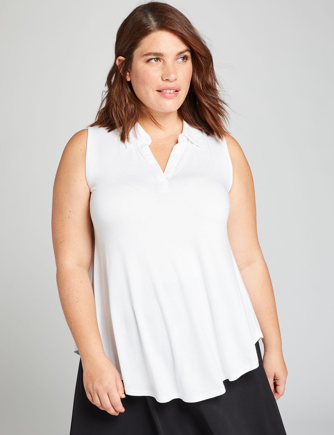 lane bryant white blouse