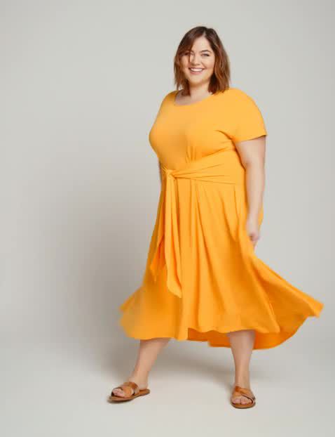 lane bryant yellow dress