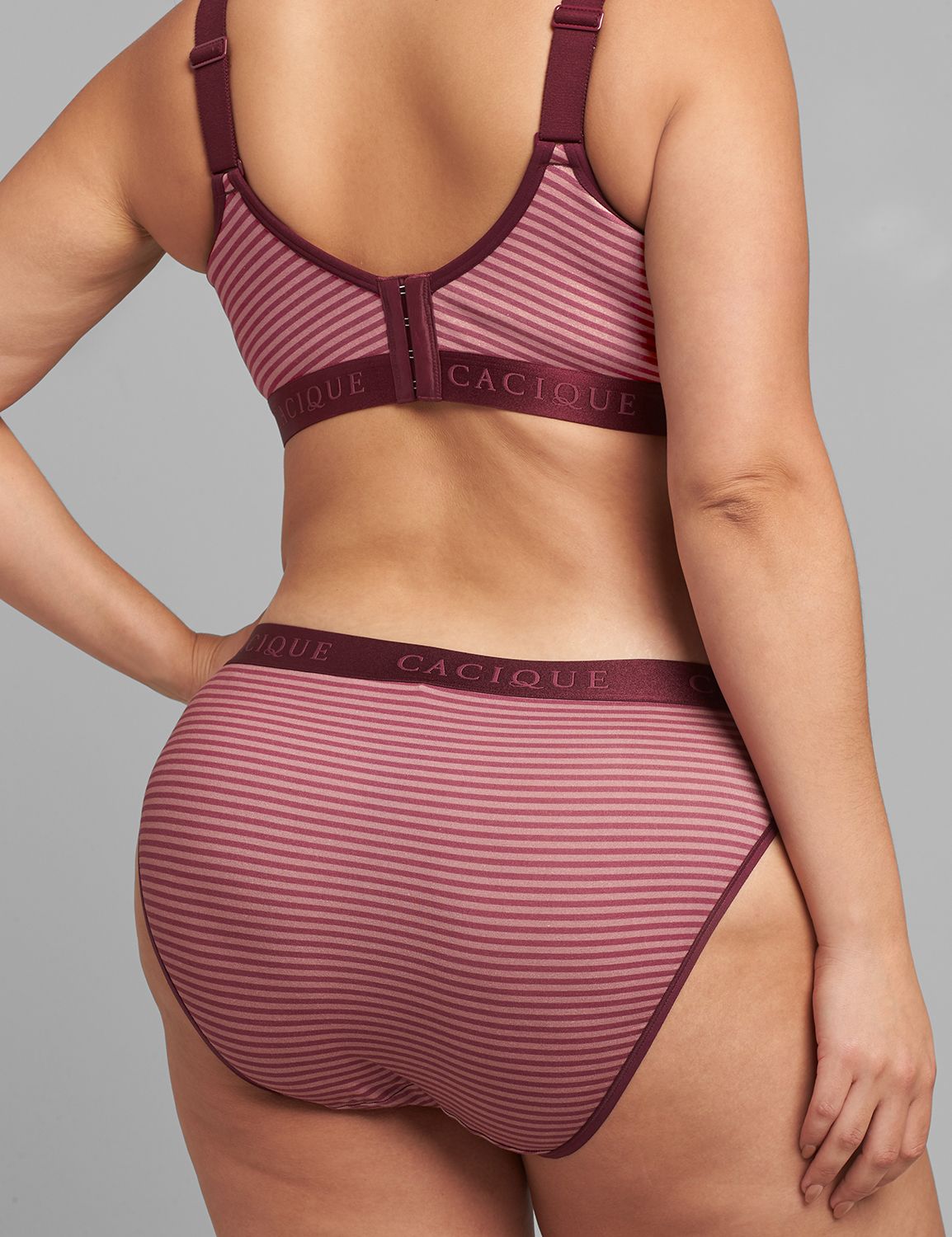 Cotton Ultra High-Leg Brief Panty With Wide Waistband Product Image 2