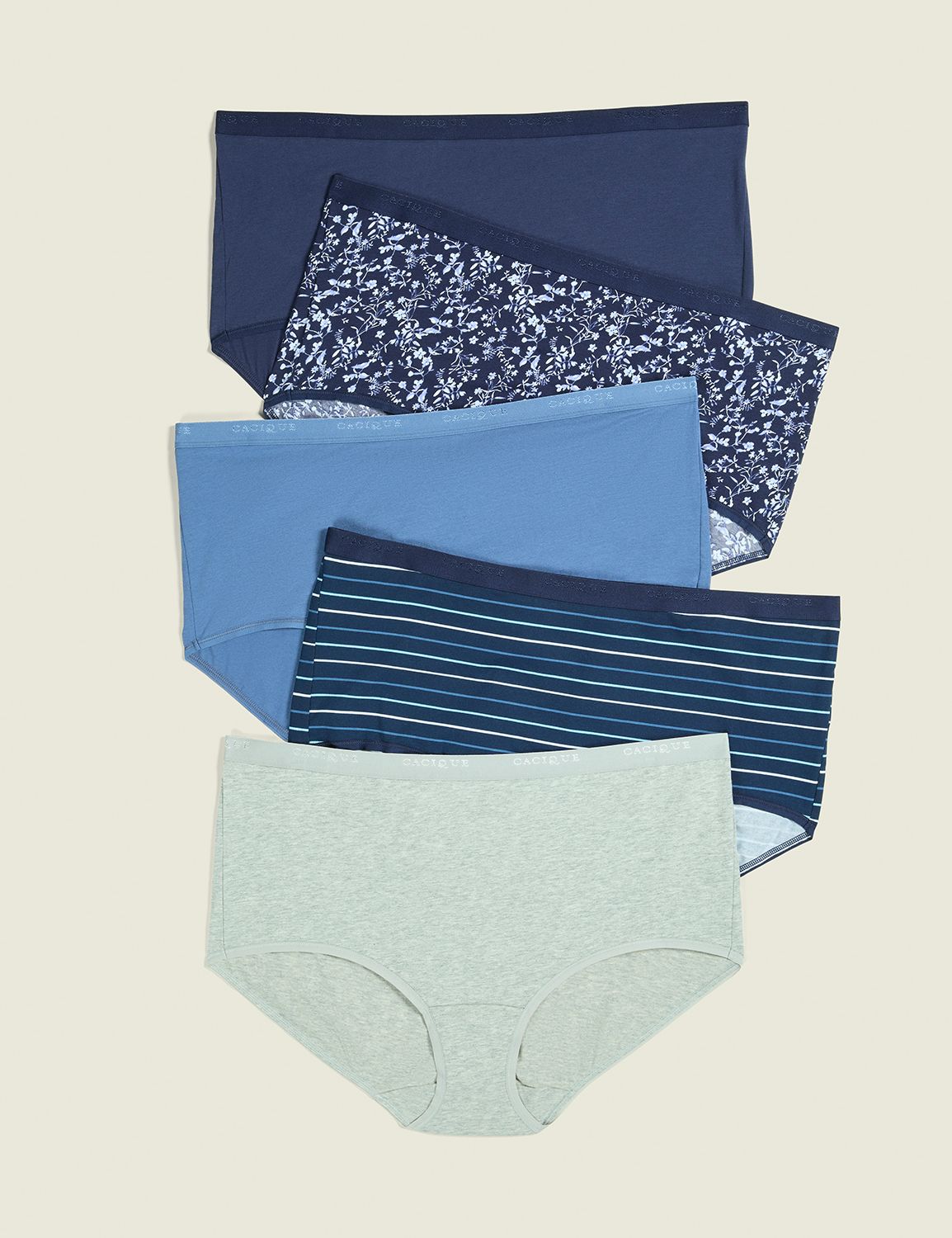 Cotton Full Brief Panty - 5-Pack | LaneBryant
