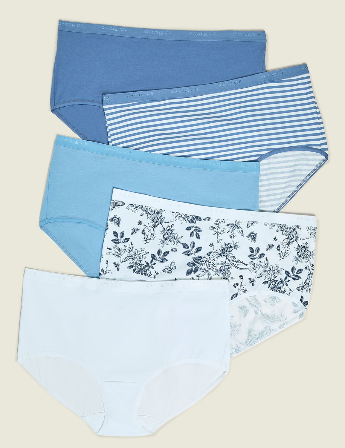 Cotton Full Brief Panty - 5-Pack | LaneBryant