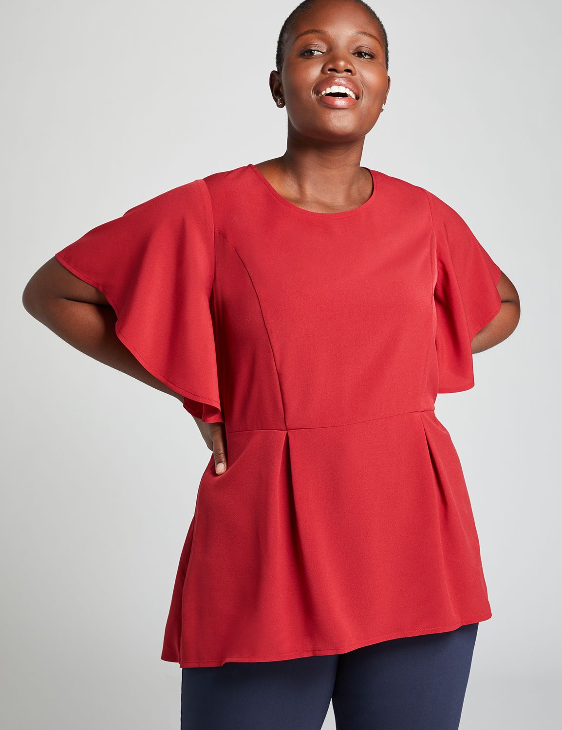 lane bryant red tops