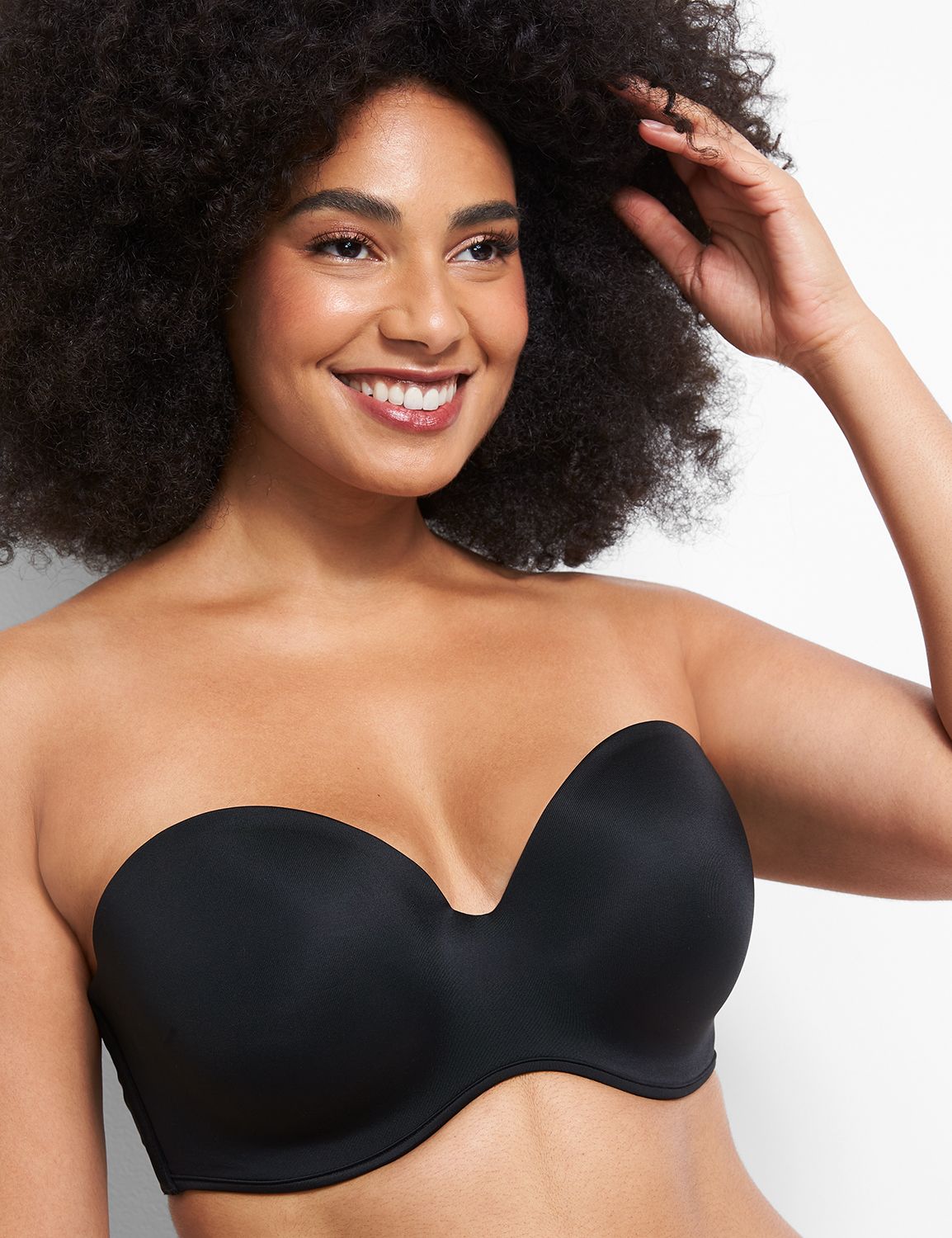 Lane Bryant + Lightly Lined Longline Multi-Way Strapless Bra