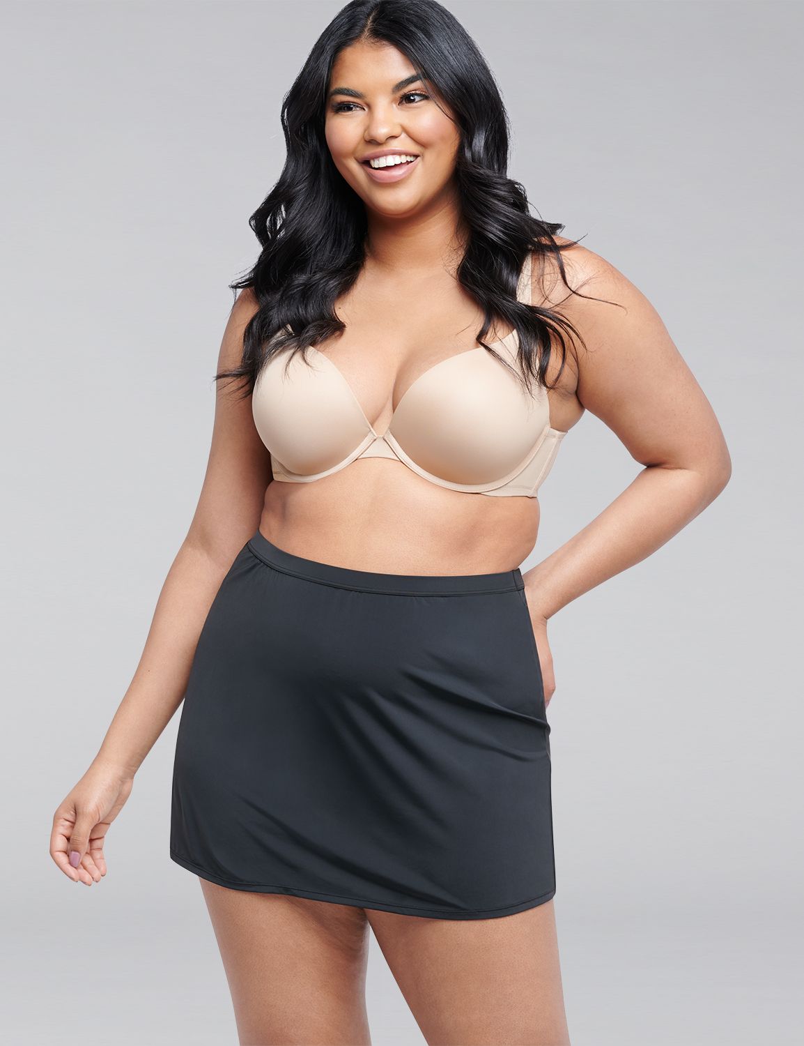 plus size strapless shapewear bodysuit