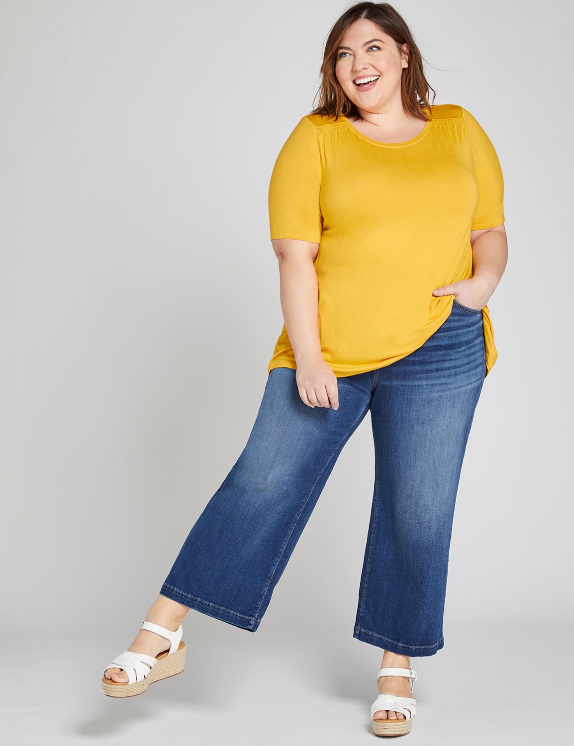 lane bryant wide leg jeans