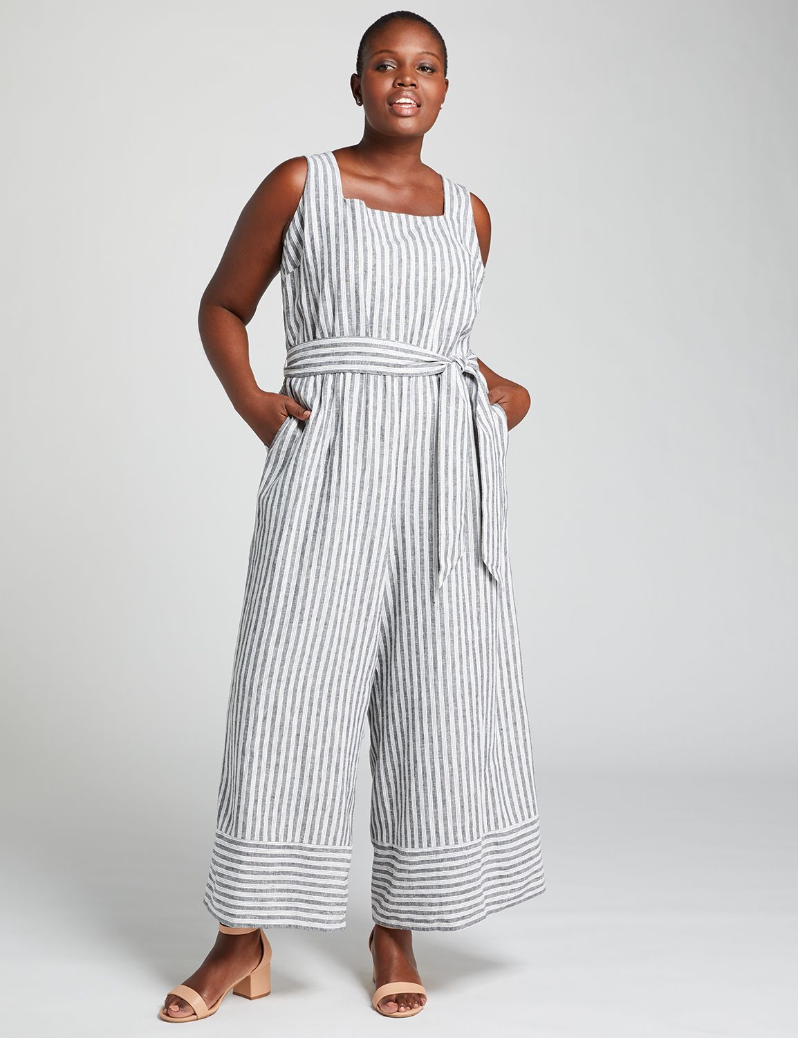 lane bryant white jumpsuit