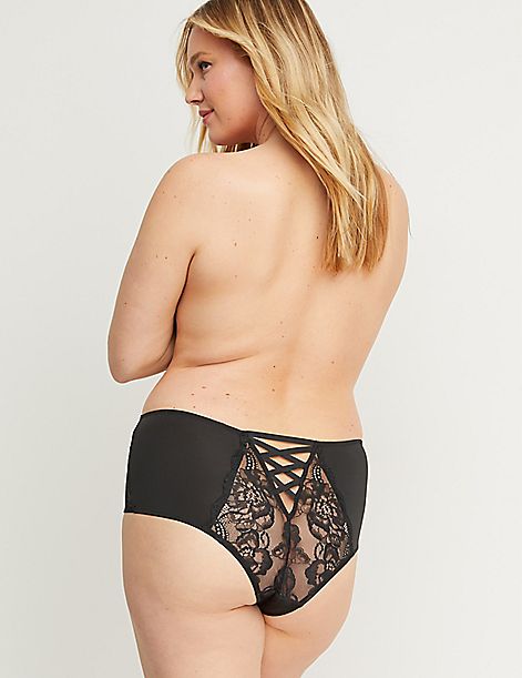 Mid-Waist Strappy-Back Cheeky Panty