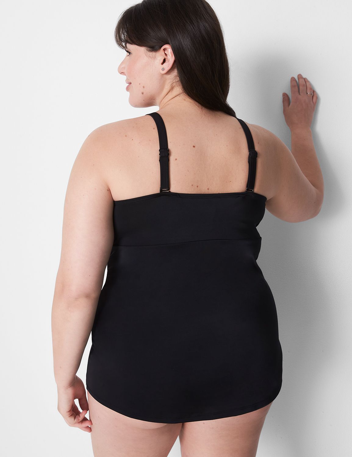 UW Plunge Knot front Tankini 118259 Product Image 2