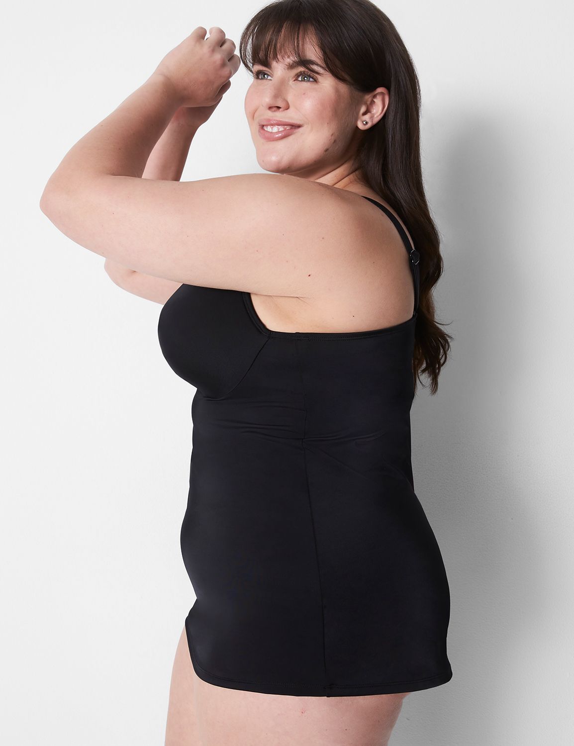 UW Plunge Knot front Tankini 118259 Product Image 3