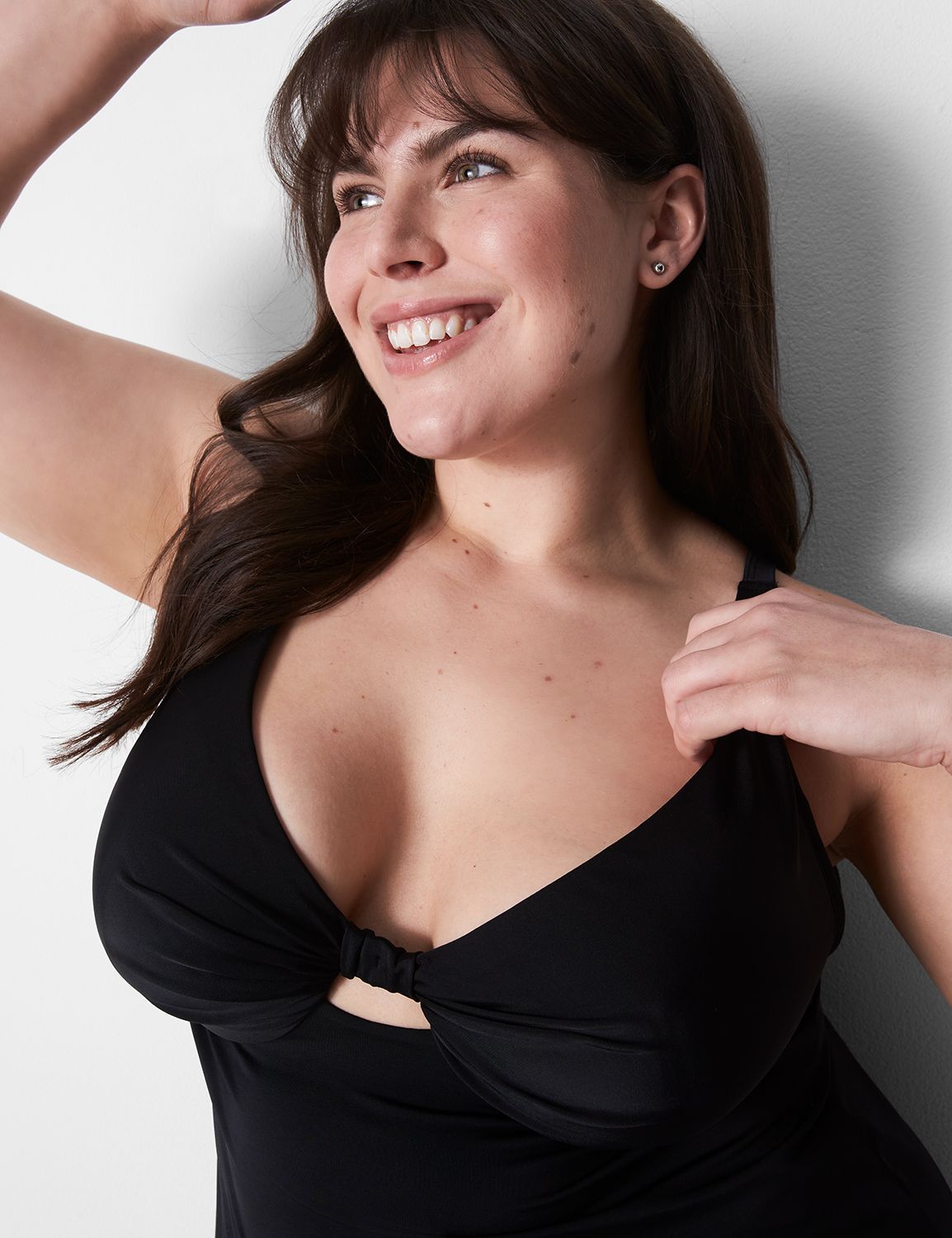 UW Plunge Knot front Tankini 118259 Product Image 4