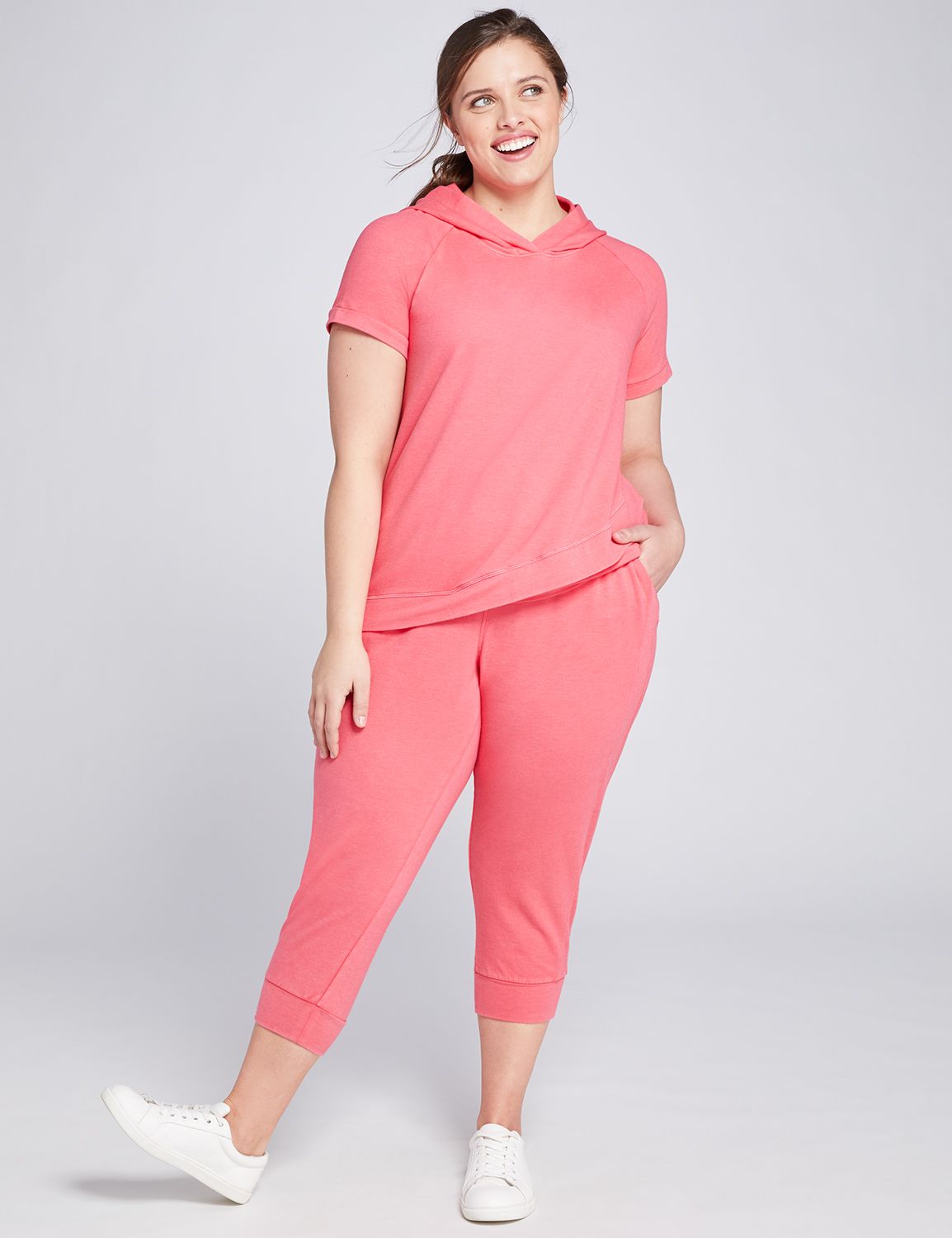 plus size pink jogging suit