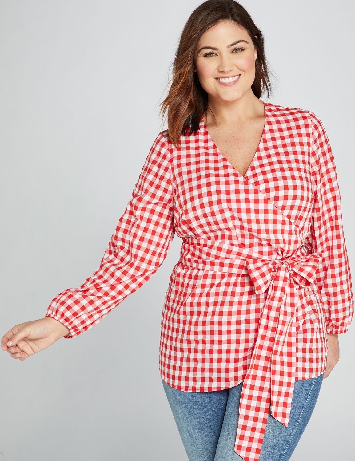plus size red dressy tops