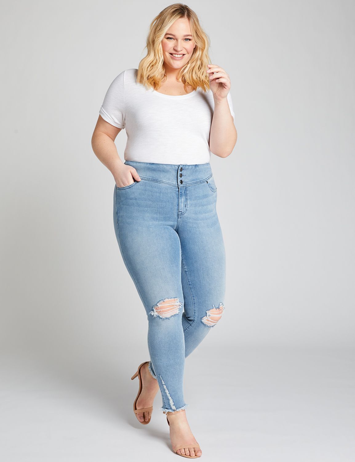 women's plus size denim jeggings