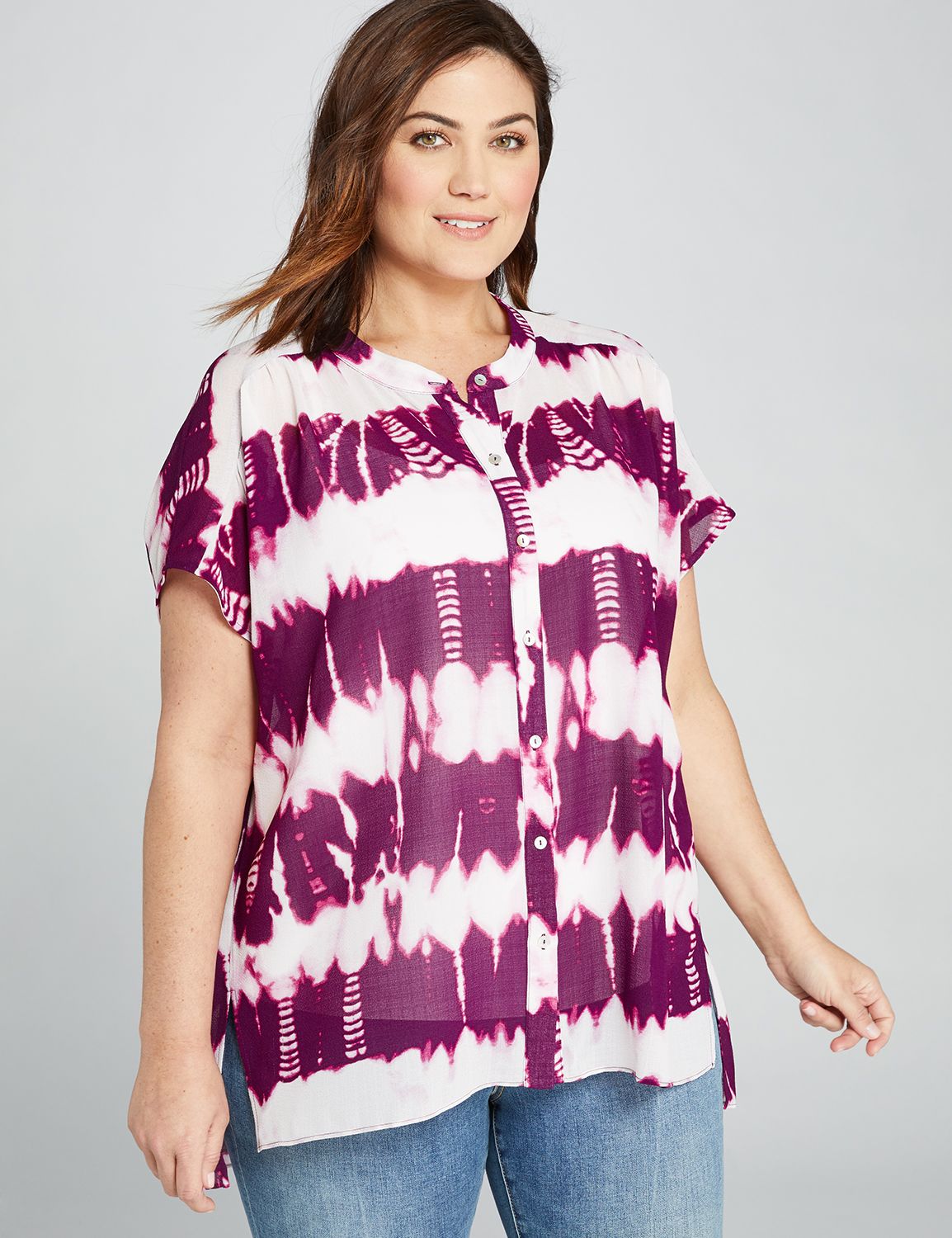plus size purple dressy tops