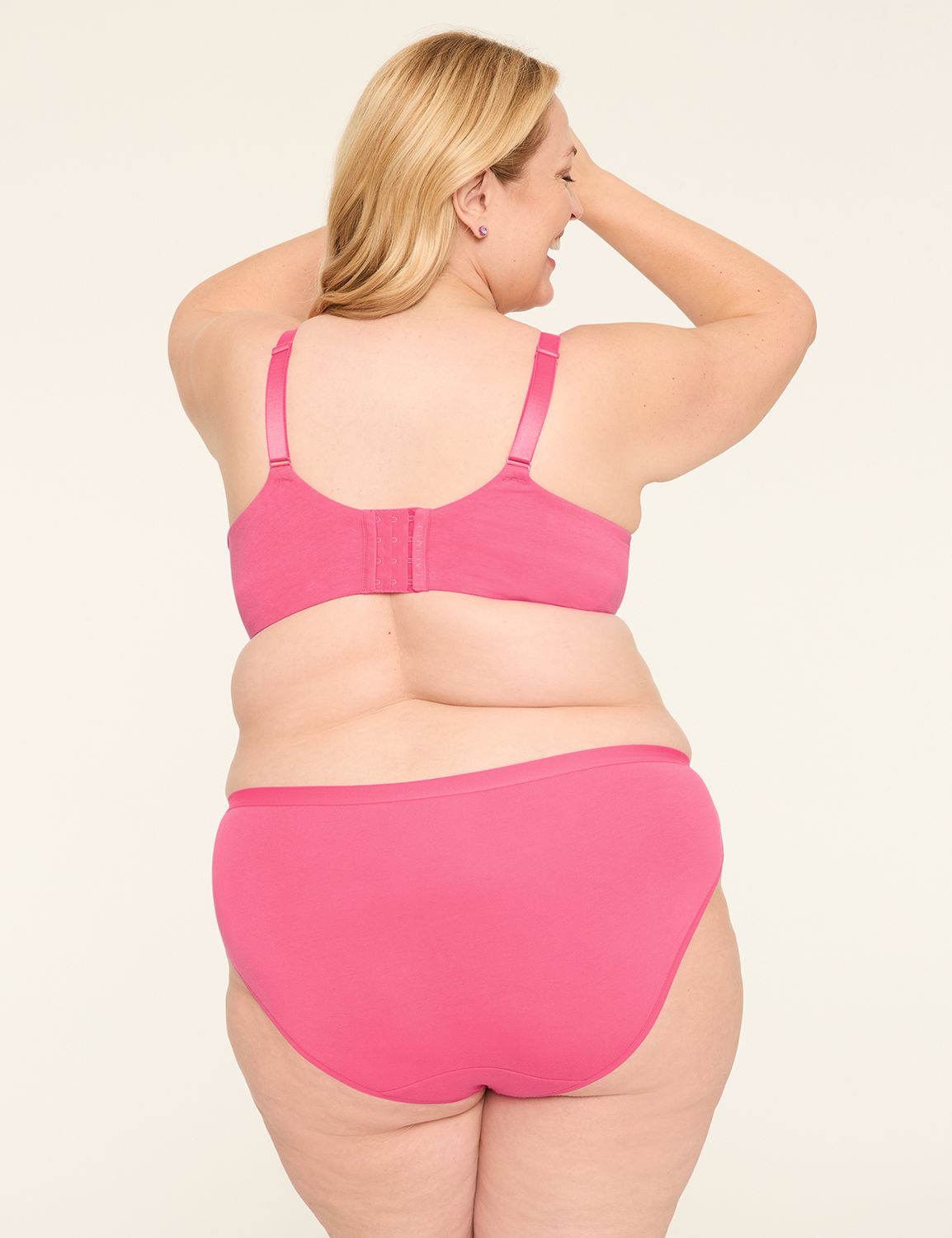 Cotton Boost Plunge Bra With Lace