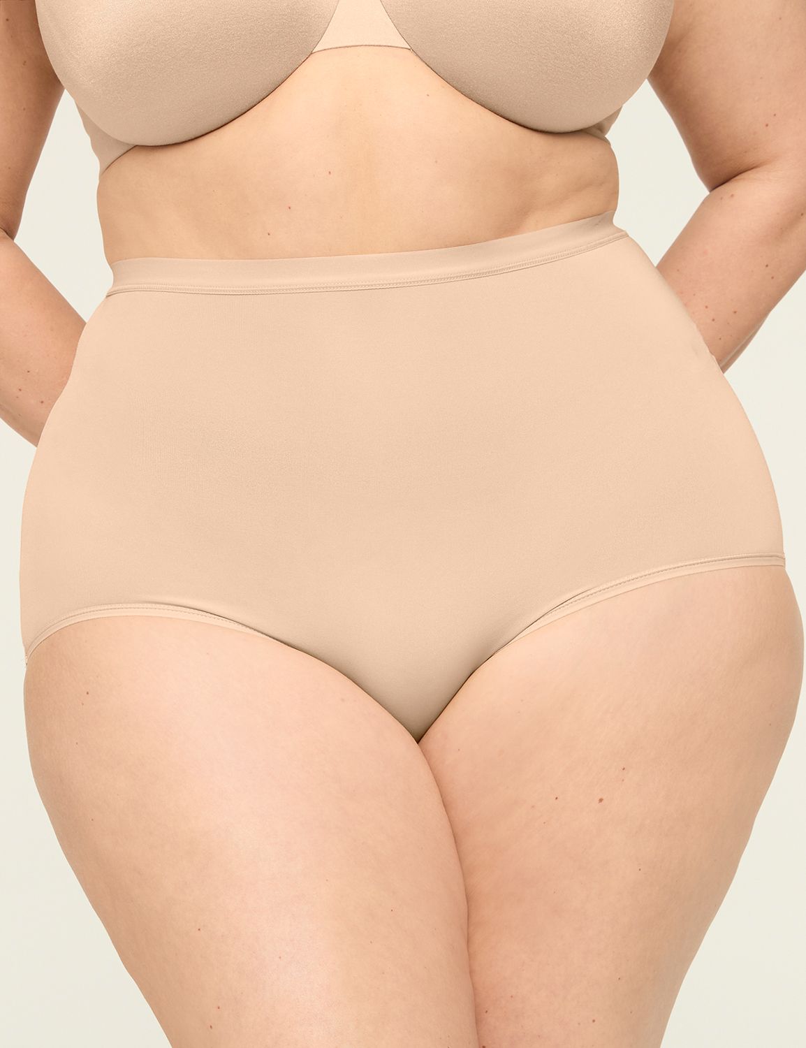 18/20 2X Plus Size LANE BRYANT CACIQUE nude HIGH WAIST BRIEF